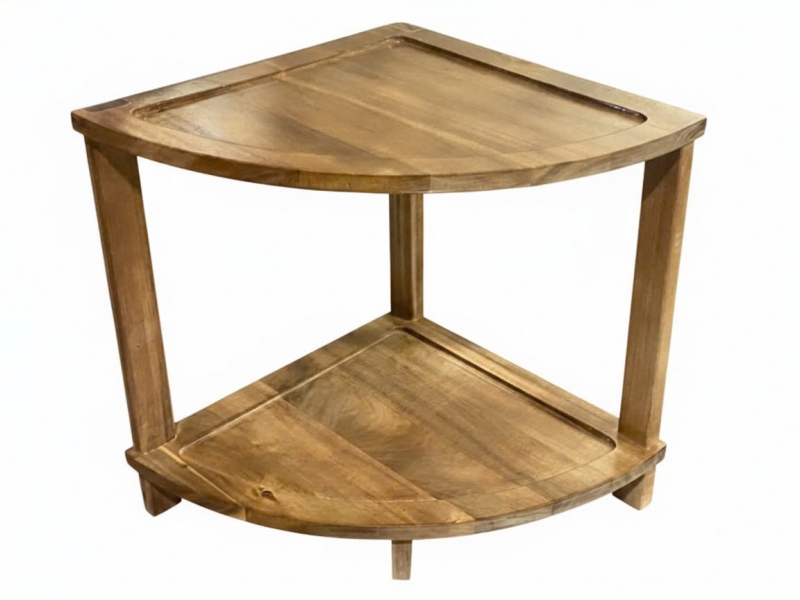 Professional-grade Corner End Table Pro Acacia Wood